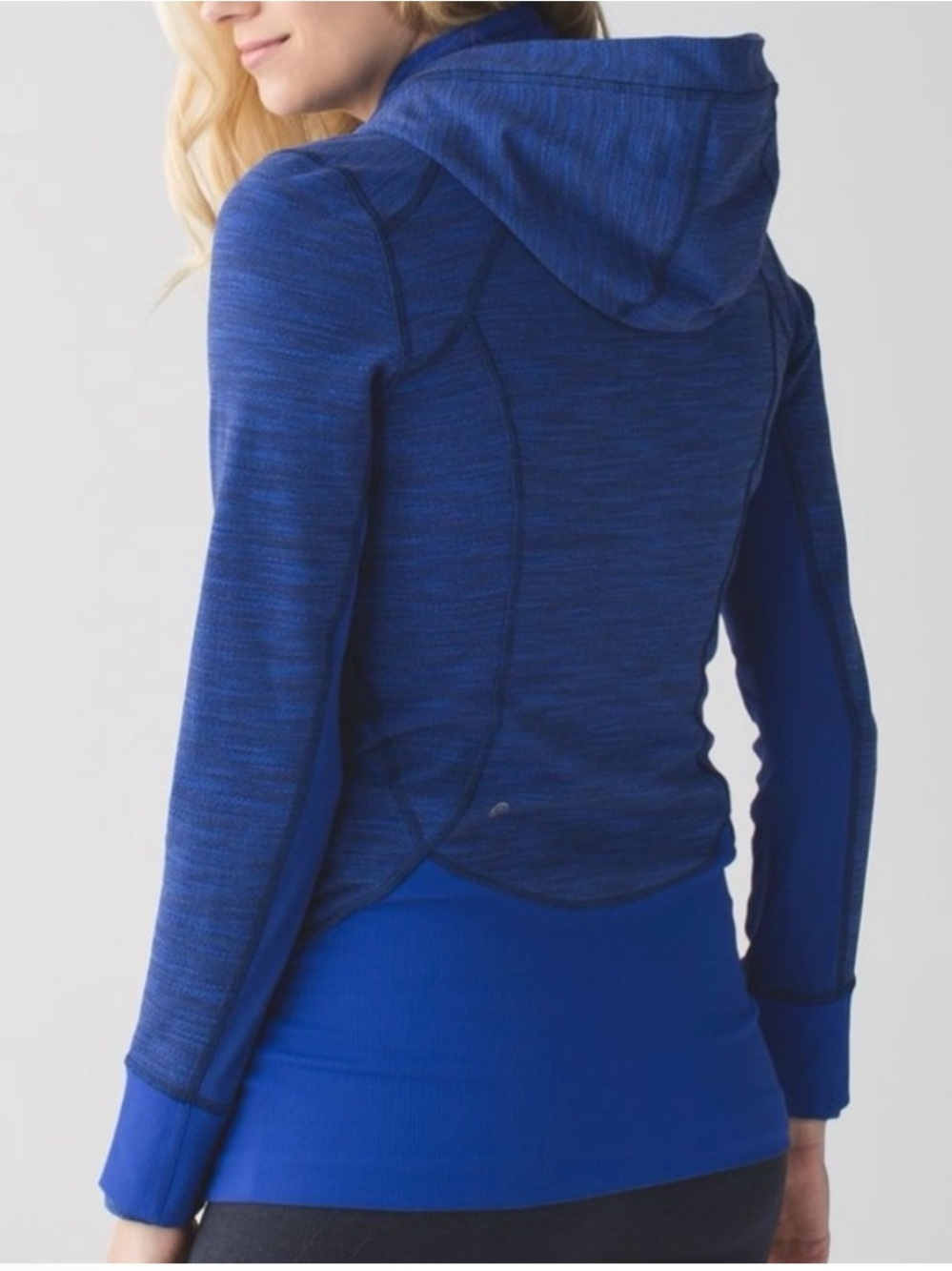 Lululemon | Daily Practice Casual Activewear Hoodie Space Dye Blue Jacket Size 2